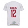 Officiële Voetbalshirt Denemarken Kasper Dolberg 12 Uit WK 2022 - Heren